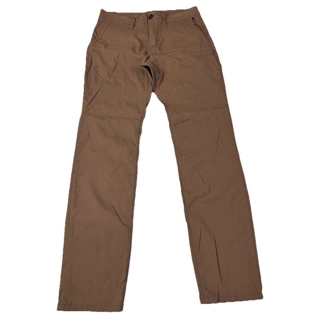 Prana Stretch  Pants Men 32x30.5 Brown Chino Straight Fit Hiking‎ Breathe